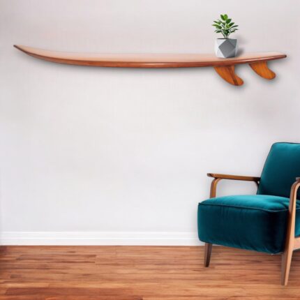 8" X 9" Brown Solid Wood Wall Decor - Image 1