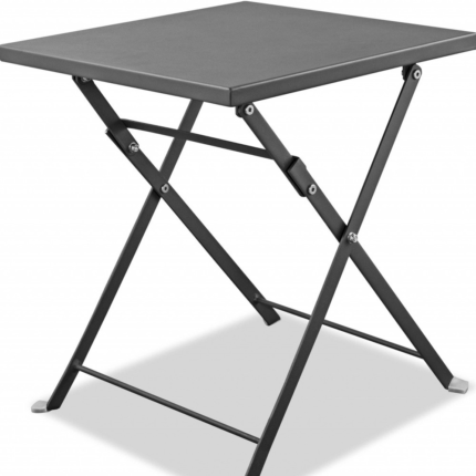 18" Gray Stainless Steel Square End Table - Image 4