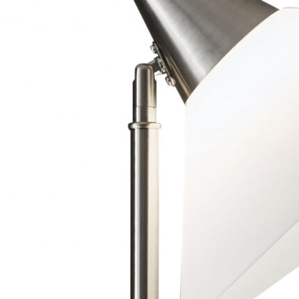72" Silver With White Plastic Shade - Image 4