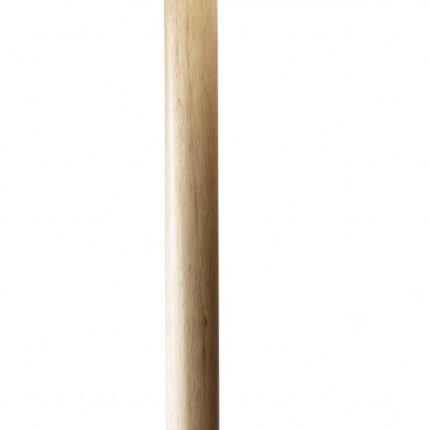 59" Natural Solid Wood Floor Lamp With White Linen Drum Shade - Image 4
