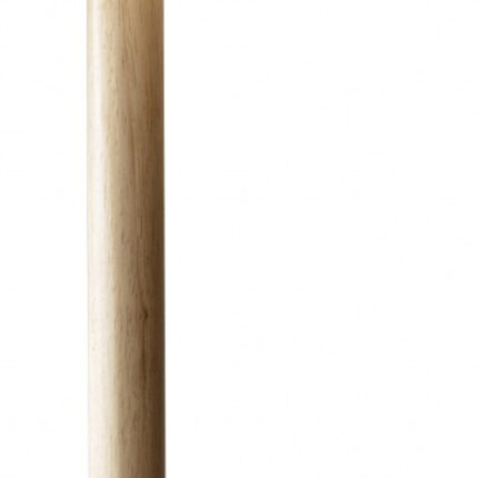 59" Natural Solid Wood Floor Lamp With White Linen Drum Shade - Image 6