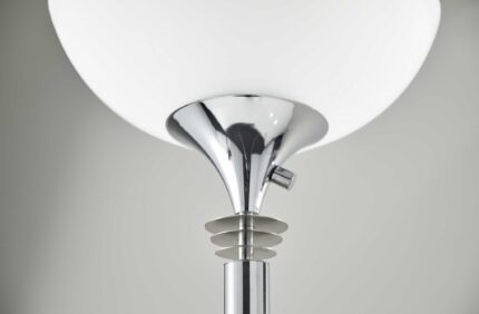 72" Silver With White Glass Shade - Image 5