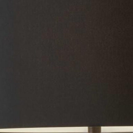 62" Black Tripod Floor Lamp With Black Fabric Drum Shade - Image 8