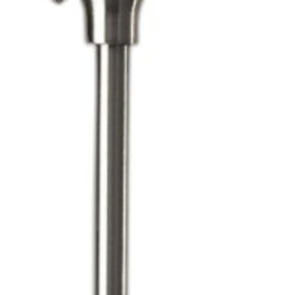 71" Silver Metal Torchiere Floor Lamp With White Bowl Shade - Image 2