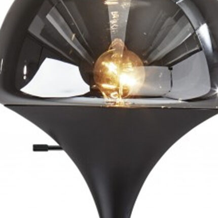 70" Black With Black Glass Shade - Image 3