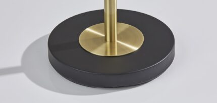 65" Brass Torchiere Floor Lamp With White Acrylic Globe Shade - Image 5