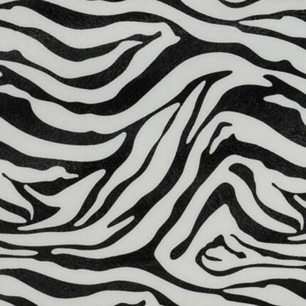12" Black And White Zebra Iron And Resin Square Hanging Wall Tile - Image 3