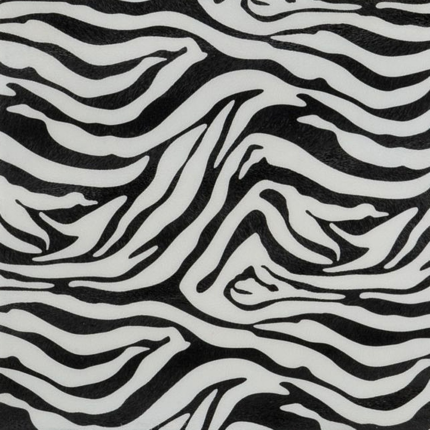 12" Black And White Zebra Iron And Resin Square Hanging Wall Tile - Image 4