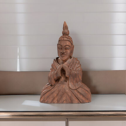 13" X 4" Brown Wood Wall Decor - Image 1