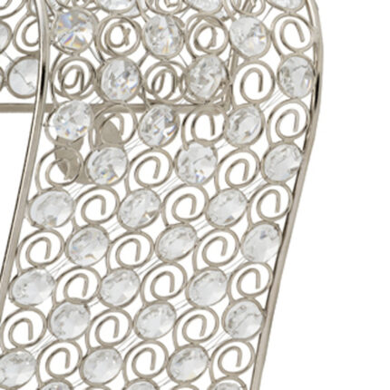 Gold And Faux Crystal Swirling Wall Sconce - Image 5