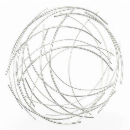 26" X 26" Silver Metal Circle - Image 2