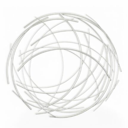26" X 26" Silver Metal Circle - Image 4