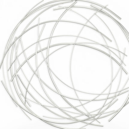 26" X 26" Silver Metal Circle - Image 8
