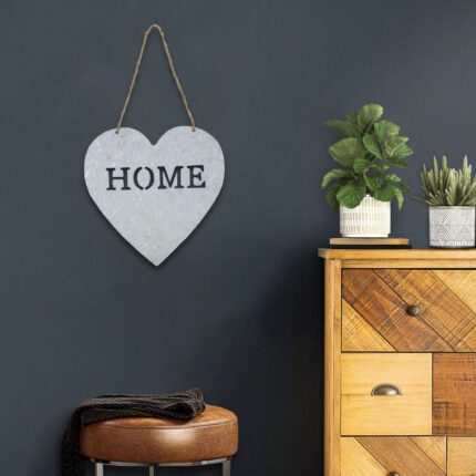 Home Gray Galvanized Cut Out Metal Wall Decor - Image 6