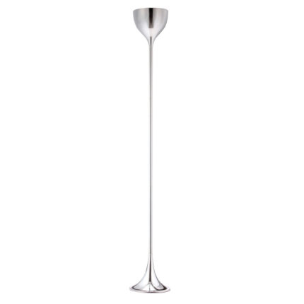 67" Steel Floor Lamp With Silver Steel Bell Shade - Image 4