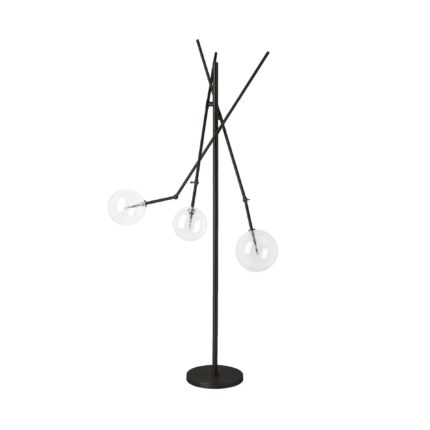 84" Black LED Floor Lamp With White - Image 3