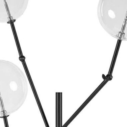 84" Black LED Floor Lamp With White - Image 6