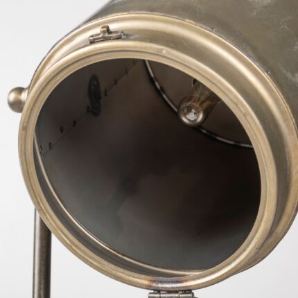61" Gold LED Floor Lamp With Gold Metal Shade - Image 5