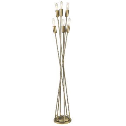 60" Six Light Torchiere Floor Lamp - Image 3