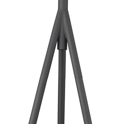 61" Tripod Floor Lamp With Gray Metal Cone Shade - Image 4