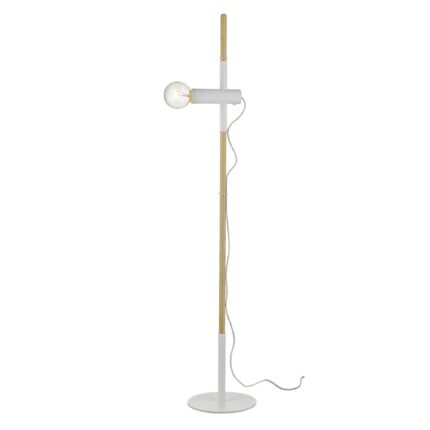 55" Brown And White Reading Floor Lamp - Image 3