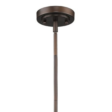 Antique Bronze Hanging Light with Dome Shade - Image 4