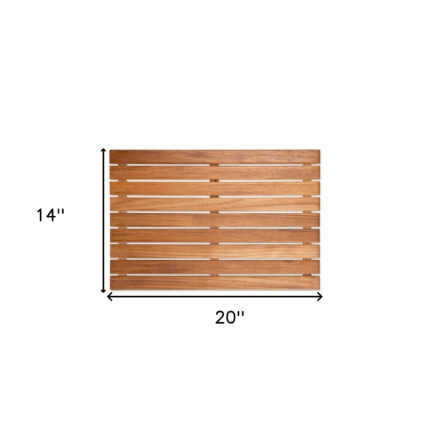 20" Premium Teak Shower Bath Mat - Image 13