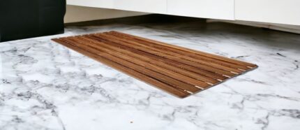 32" Premium Teak Shower Bath Mat - Image 3