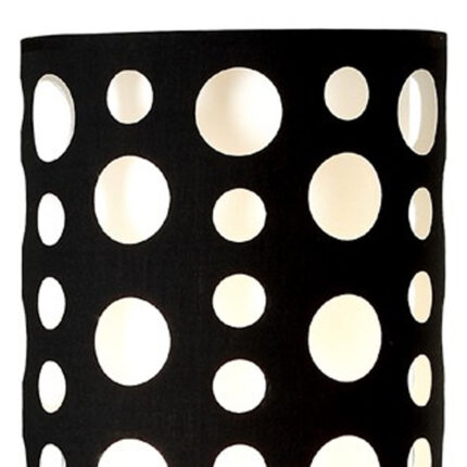 66" Steel Novelty Floor Lamp With Black And White Drum Shade - Image 4