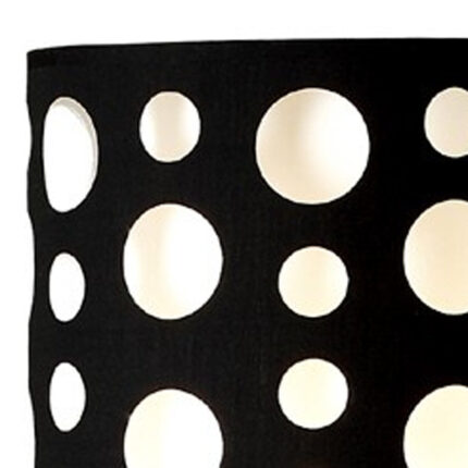 66" Steel Novelty Floor Lamp With Black And White Drum Shade - Image 5