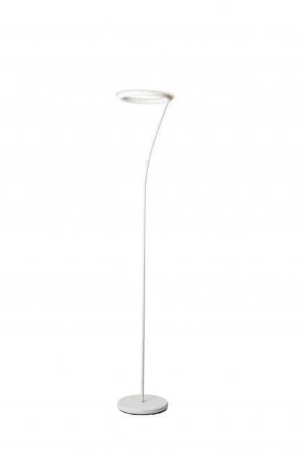 73" White LED Torchiere Floor Lamp With White - Image 1