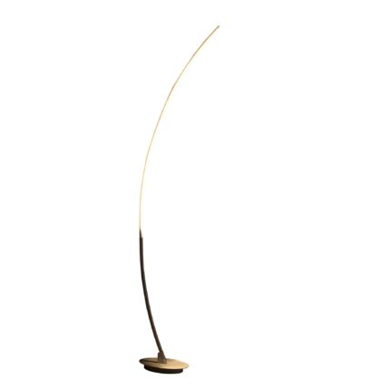 62" Silver And Soft White Arc LED Floor Lamp - Image 2