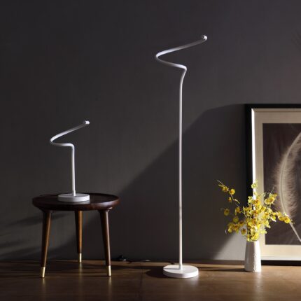 51" White LED Novelty Floor Lamp With White - Image 6