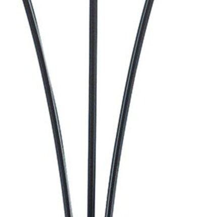 84" Beige And Espresso Brown Three Lights Tree Floor Lamp With Beige Drum Shade - Image 6