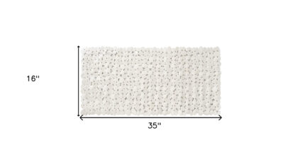 35" White Spa Pebbles Non Slip Bathtub Mat - Image 4