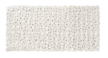 35" White Spa Pebbles Non Slip Bathtub Mat - Image 3