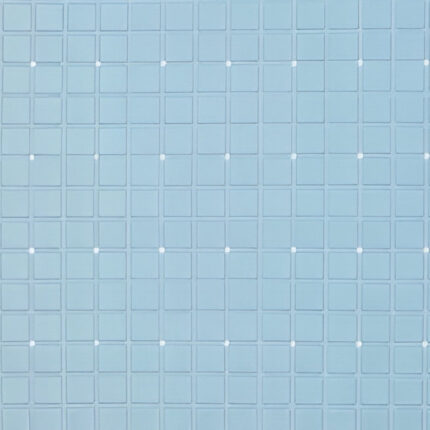 40" Light Blue Geometric Tiles Non Slip Bathtub Mat - Image 5