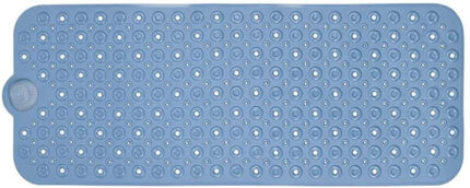 40" Blue Bubbles Non Slip Bathtub Mat - Image 3