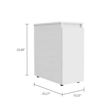 10" White Wood Freestanding Bathroom Vanity - Image 12