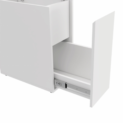10" White Wood Freestanding Bathroom Vanity - Image 9