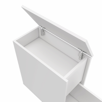 10" White Wood Freestanding Bathroom Vanity - Image 5