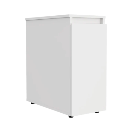 10" White Wood Freestanding Bathroom Vanity - Image 4