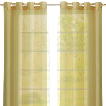 Set of Two 84"  Gold Solid Modern Window Panels - Image 6