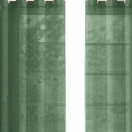 Set of Two 84"  Sage Solid Modern Window Panels - Image 4