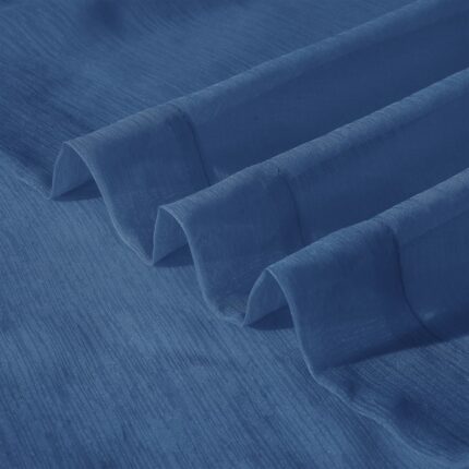 Set of Two 84"  Blue Solid Modern Window Panels - Image 13