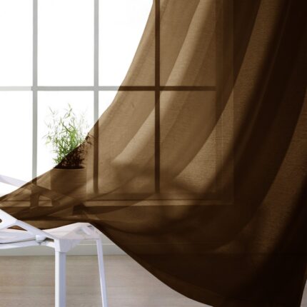 Set of Two 84"  Chocolate Solid Modern Window Panels - Image 5