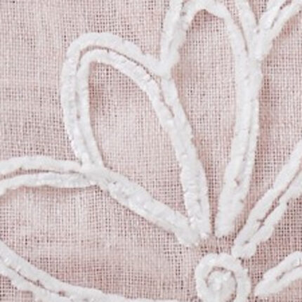 Set of Two 84" Blush Floral Embroidered Window Panels - Image 4