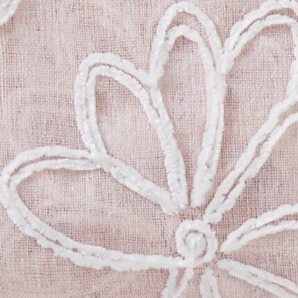 Set of Two 84" Blush Floral Embroidered Window Panels - Image 5