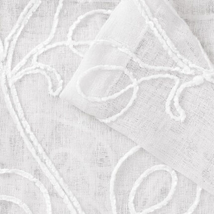 Set of Two 84"  Blush Boho Embroidered Window Panels - Image 4