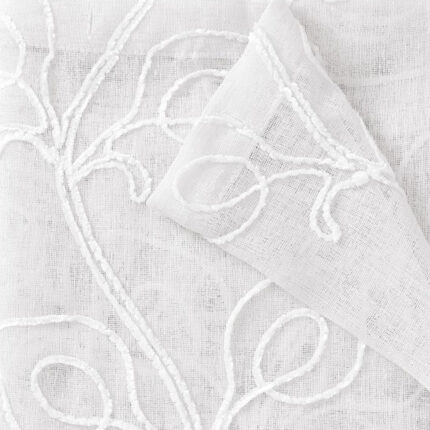Set of Two 84"  Blush Boho Embroidered Window Panels - Image 5
